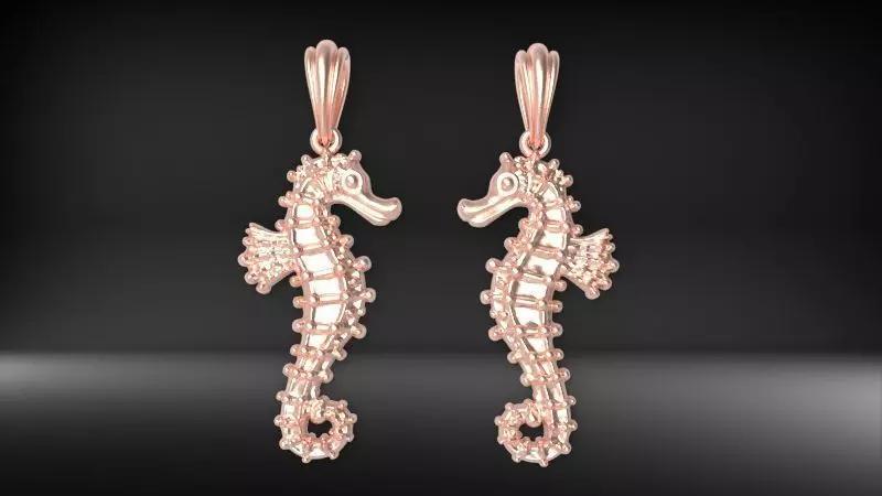 SUMMERTIME SEAHORSE PENDANT NECKLACE JEWELRY CHARM