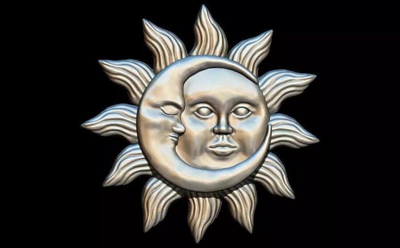 Sun and Moon pendant
