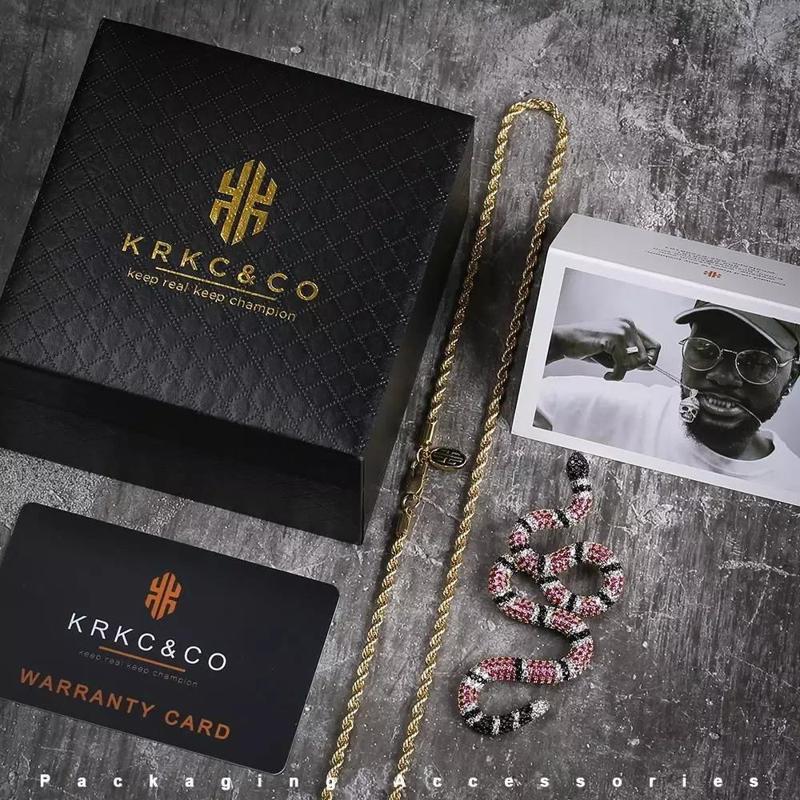 Studded Snake Pendant