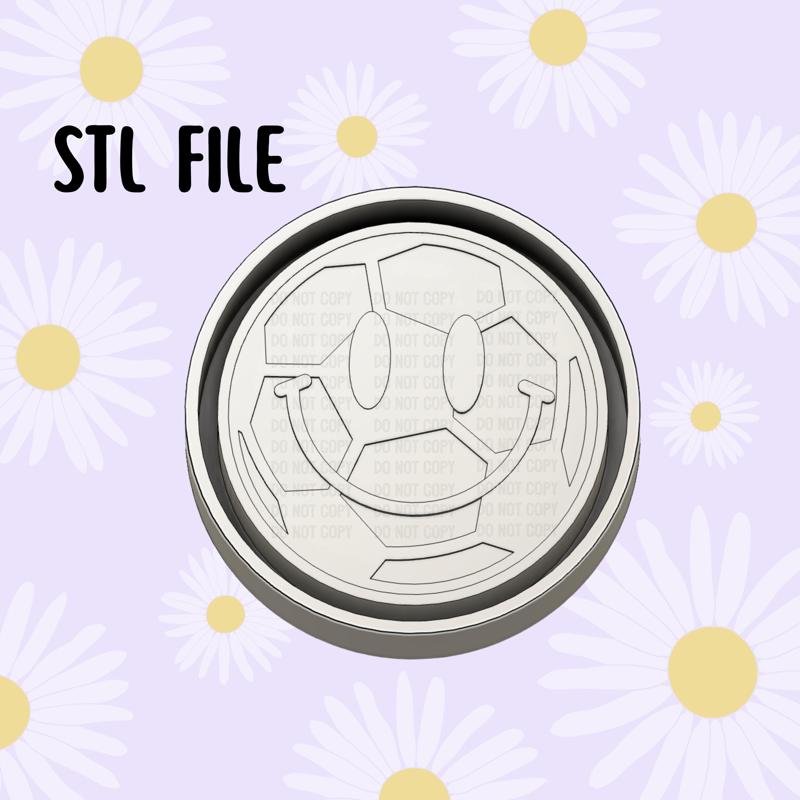 Soccer Smiley Freshie STL
