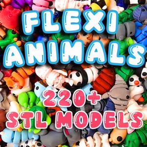 Flexi Mini Animals Articulated STL 3MF Pack