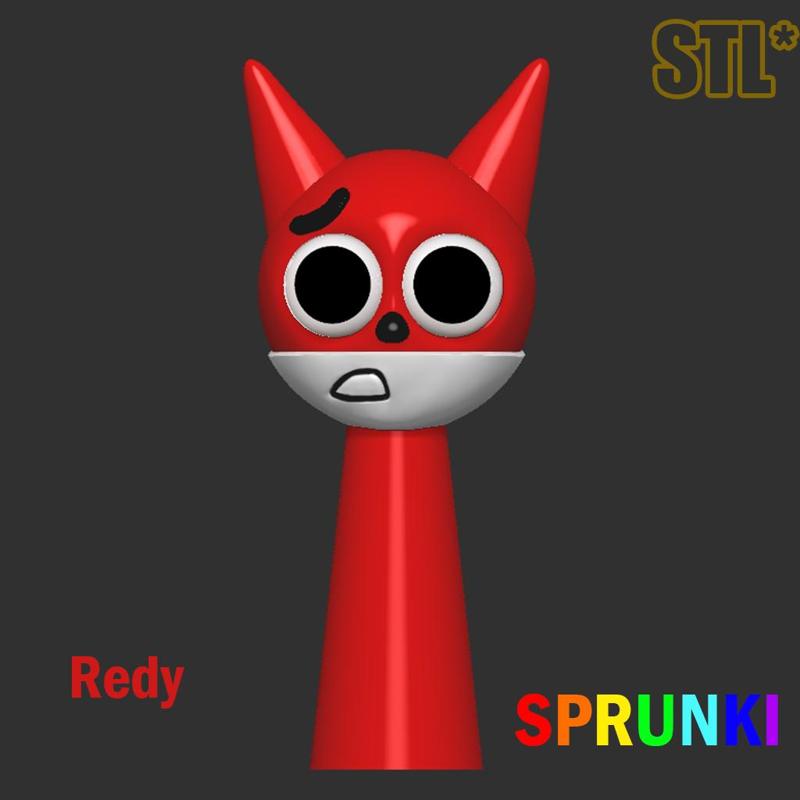 Sprunki Incredibox Redy Sprunki STL 3D Character Fanart