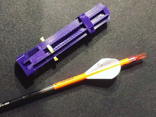 4 Vane fletching jig for 7.6 mm shafts