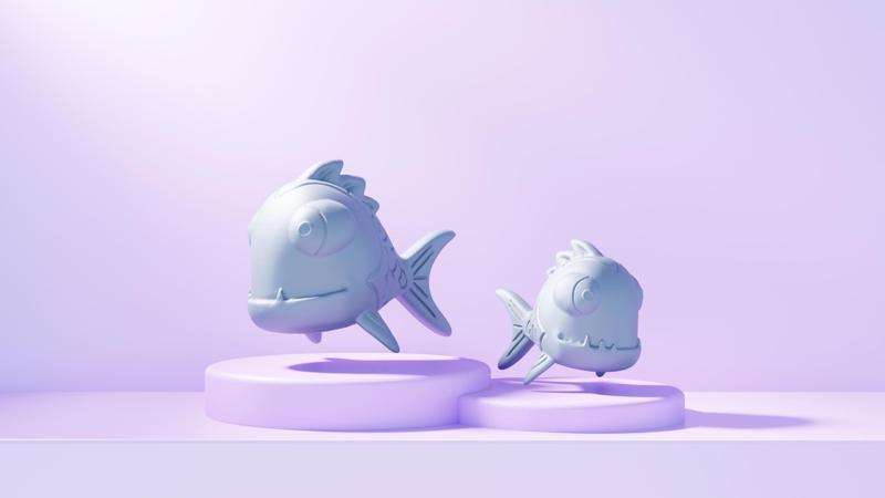 Monster High Lagoona Blue pet Neptuna fish.