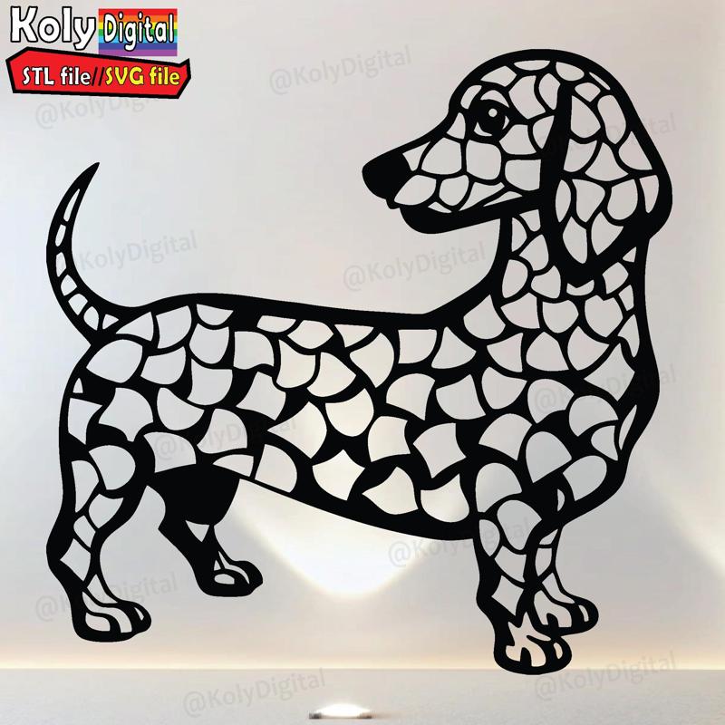 Dachshund dog wall art
