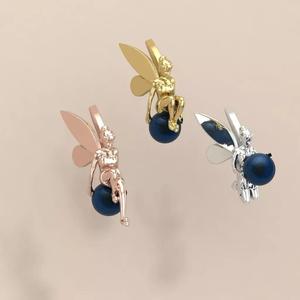 TinkerBell Fairy Charm Pendant 3Unique Poses Holding Orb 3DModel