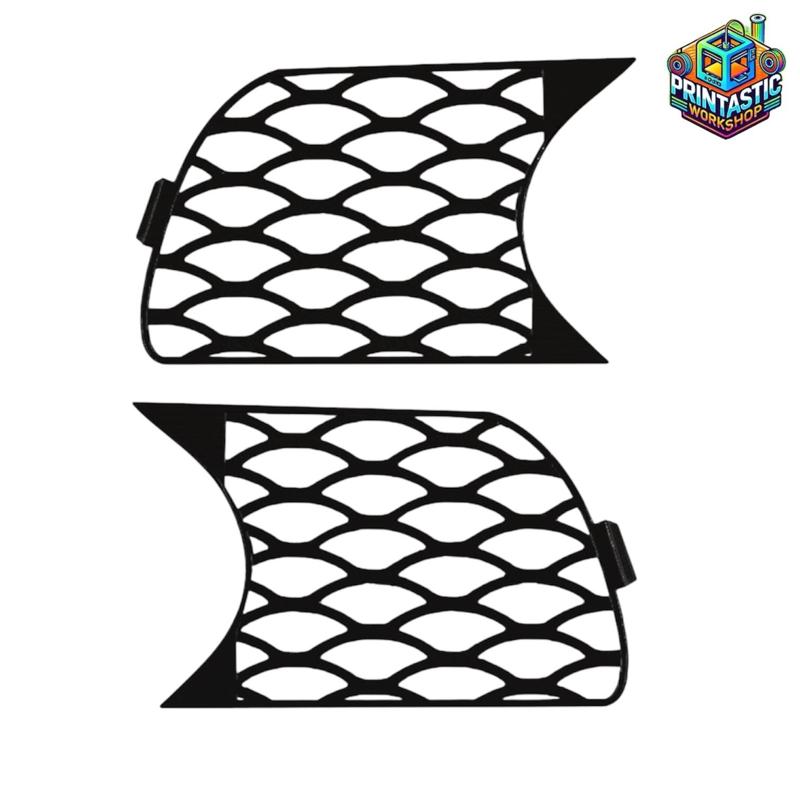 BMW E46 M PACK M3 Fog Light Mesh Covers – Front Bumper Grilles | STL for 3D Printing Grill