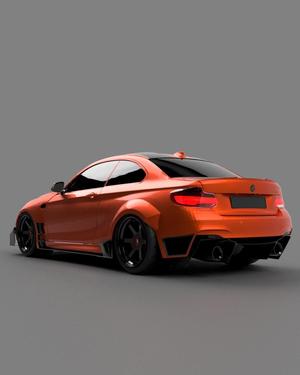 BMW F22 rear huge diffusor