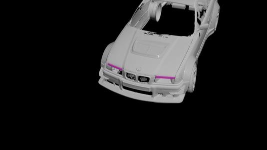 BMW E36 eyelid lips headlight 1/1