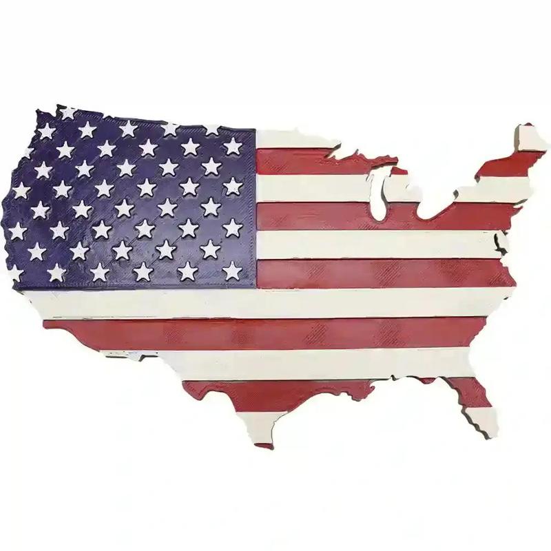 United States  Map & Flag Souvenir