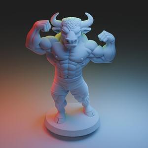 Bodybuilder Bull – Beast Mode of Pure Muscle