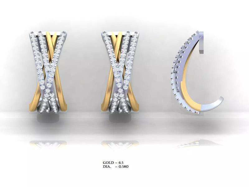 Luxury earrings  for 3D printing