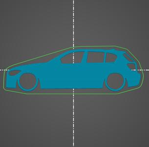 BMW F20 key silhouette