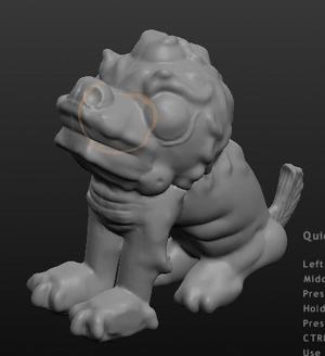 Chinese roof tile inspired foo dog