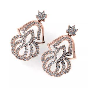 light Wight white gold diamond Earring-Nk-70ER