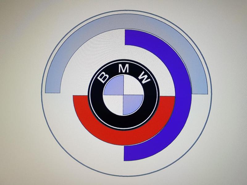 bmw badge 50th anniversary