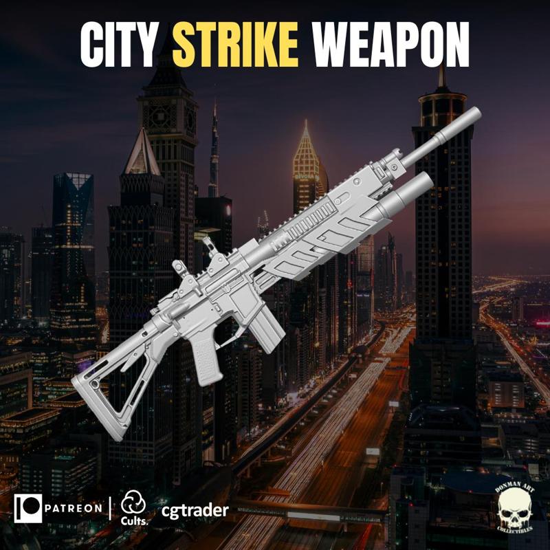 City Strike Accesory V2 3D printable file for action figures