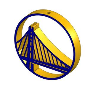 GOLDEN STATE WARRIORS KEYCHAIN