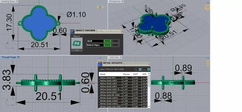 Yellow Gold 3dm Pendant Symbol of Luck Modern Elegance bg0052
