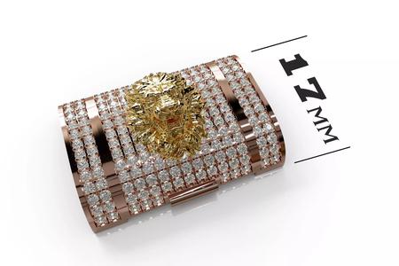 LION Diamond Lock Box for BRACELET - NECKLACE 17mm