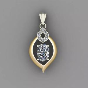 Diamond Women pendant 3D print Model