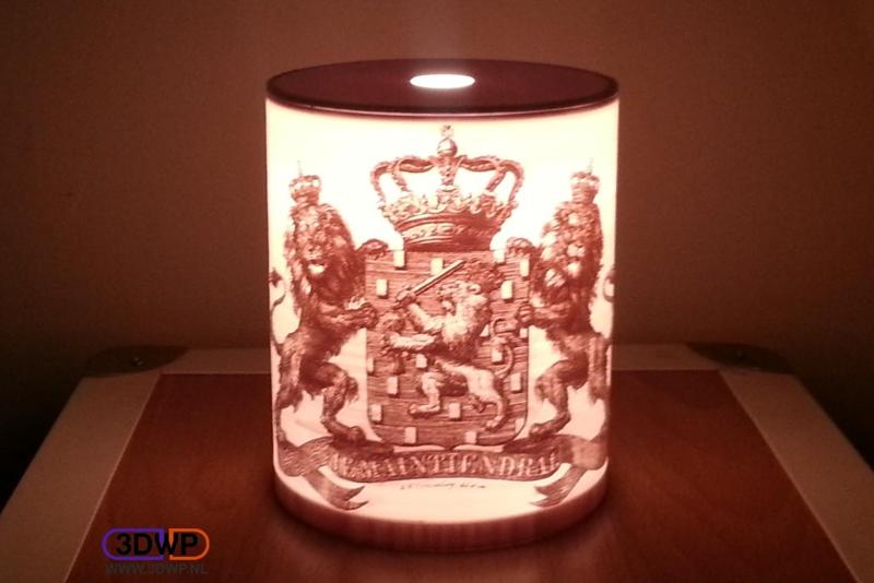 Wapen Van Nederland (Coat Of Arms Of The Netherlands) Lithophane Lamp