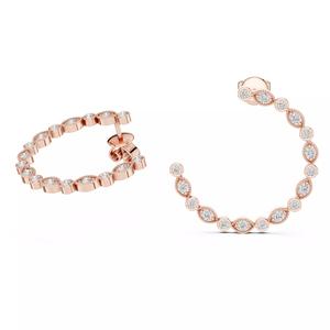 Moon Diamond Studs Earrings 3dm stl renders animation videos