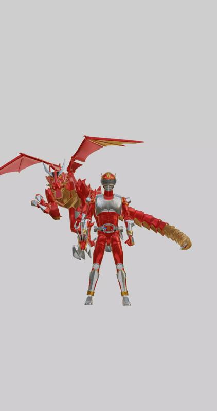 Acticulated Figure Kamen Rider Hiryu and Firedragon