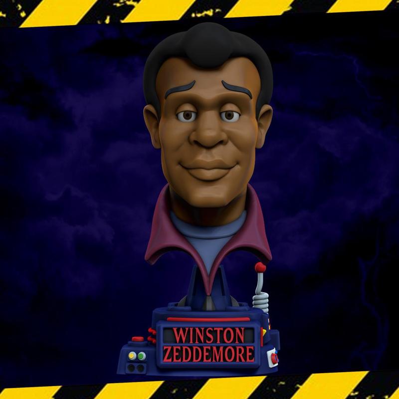 Real Ghostbusters Winston Zeddemore Fan Art Bust