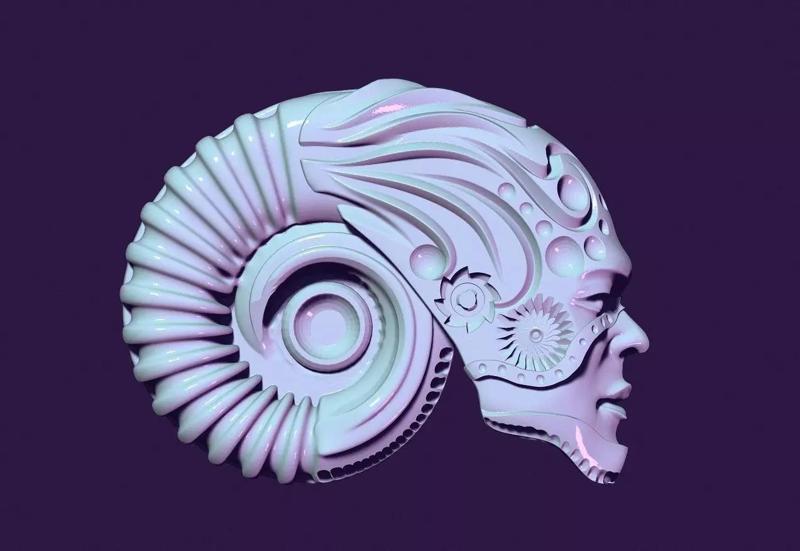 abstract head for casting