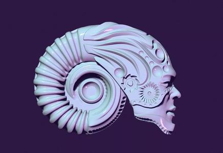 abstract head for casting