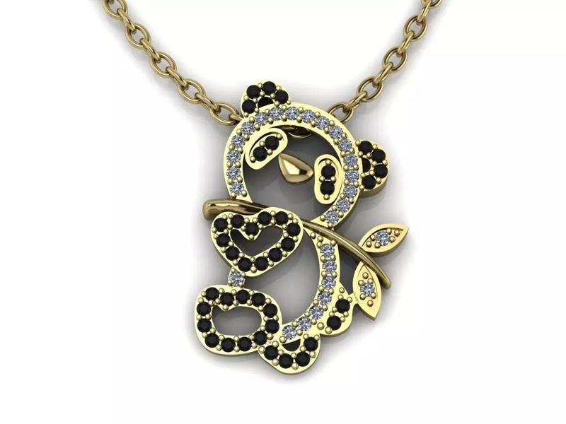Panda Pendant Jewelry Gold