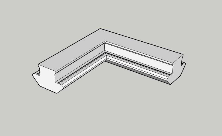 80/20 8040 T-SLOT 90° Top/Bottom corner Key (flush)