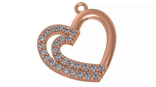 Heart Love Valentine Light Charm Pendant Necklace