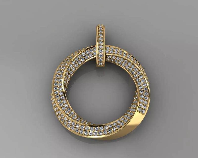 Solid Love Diamond Pendant