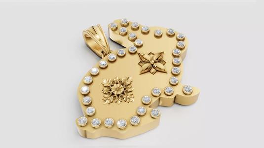 Gold Diamonds Accessory 3D printable model