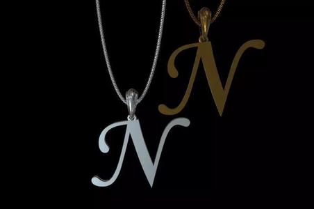 Letter N NECKLACE