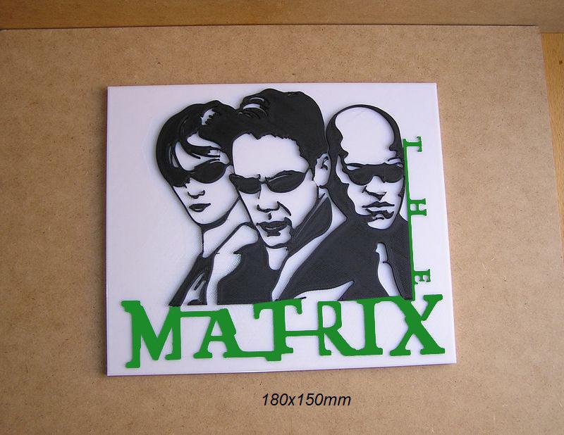 The Matrix, Poster, Sign, Signboard, Logo, 3dPrinting, Movie, Keanu, Reeves