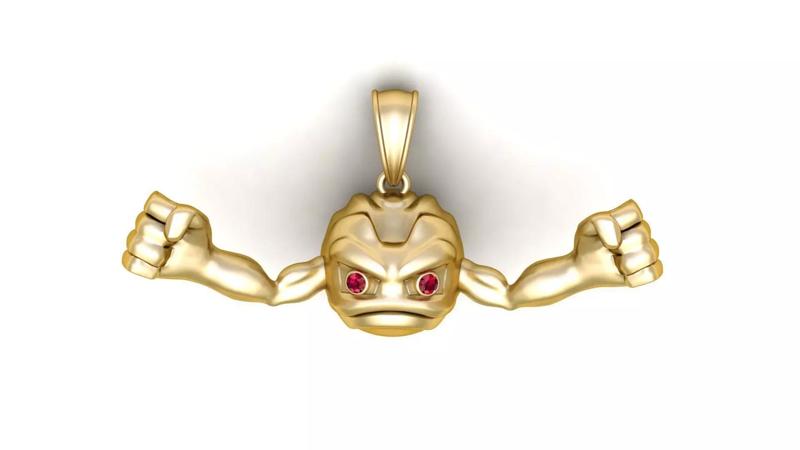 POKEMON GEODUDE PENDANT 3D PRINTABLE MODEL