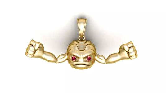 POKEMON GEODUDE PENDANT 3D PRINTABLE MODEL