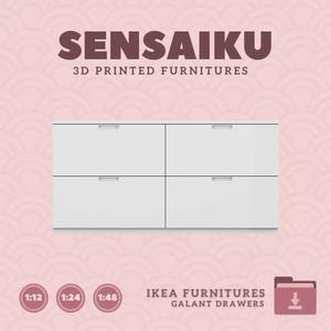Storage Combination with Filings for Dollhouse IKEA 3D Print