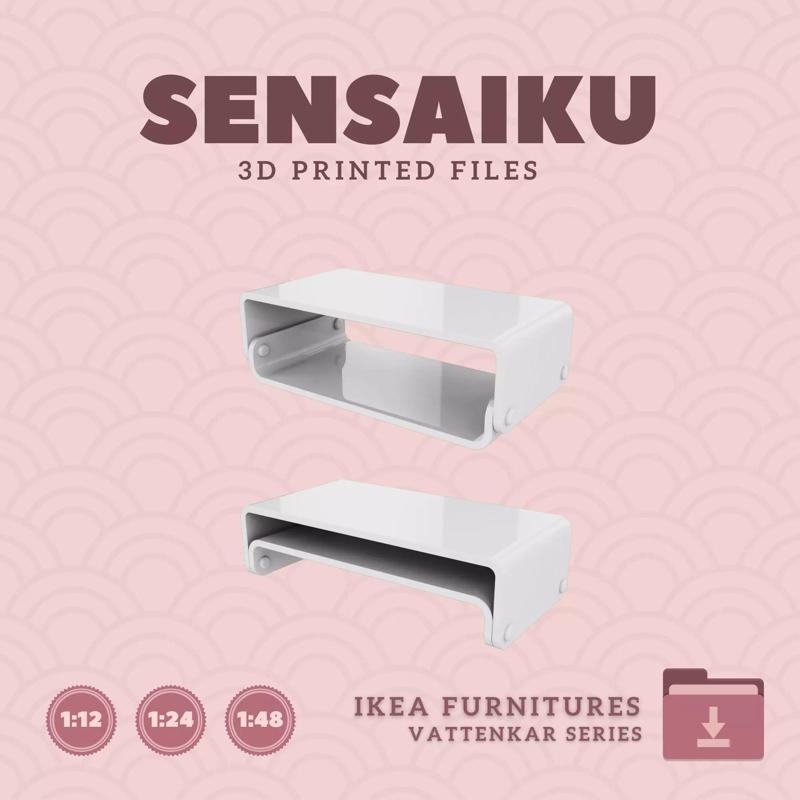 VATTENKAR Laptop Monitor Stand 4 Dollhouse - IKEA - 3D Print