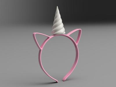 Unicorn Headband – Kids' Size with Screw-On Horn