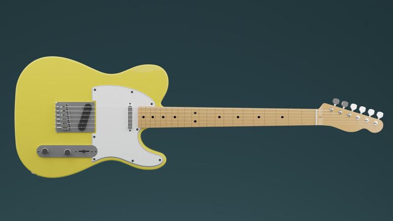 Telecaster style electric guitar