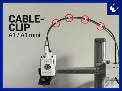 PTFE / Cable Clip Bambu Lab A1 (mini)