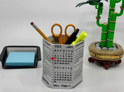 Perpetual Calendar, Full-Year Pen Cup, Version 3.0
