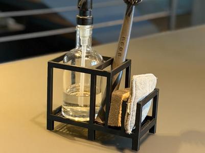 Kitchen sponge and tool holder