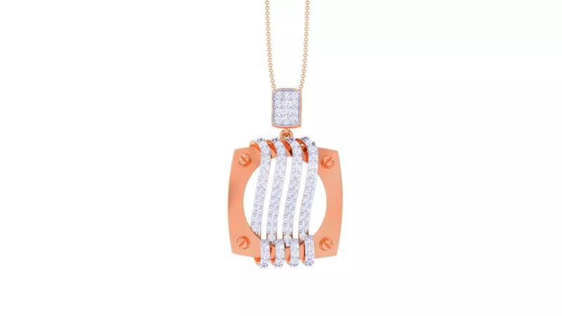 High Jewelry Pendant Earrings Set 3dm stl obj mtl gltf glb