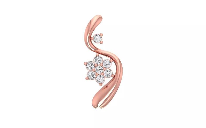 Solitaire Women Pendants 3dm STL OBJ FBX Renders Details