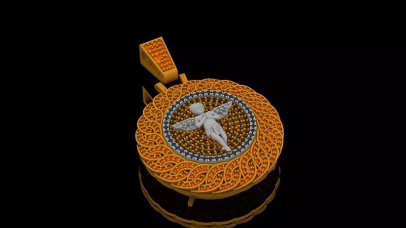 Seraphic Shine Pendant  Combining angelic grace